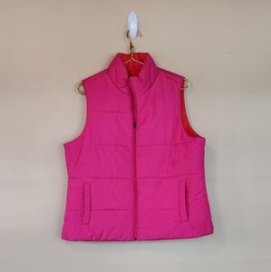 Reversible puffer vest by Merron